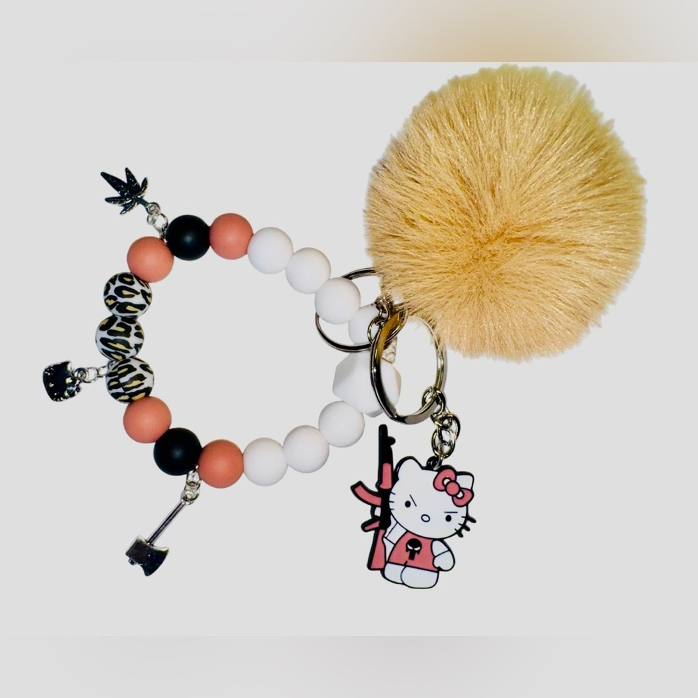 Hello Kitty Women’s Silicone Beaded Keychain - Picture 3 of 6